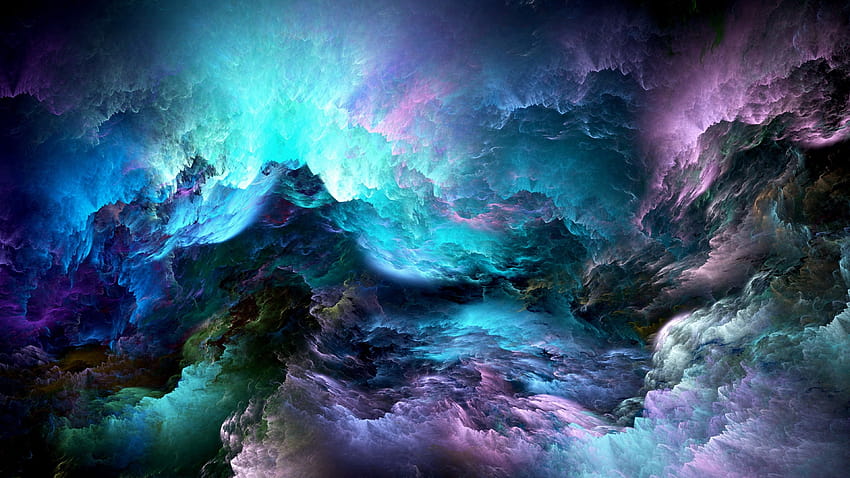 Glowing Clouds Abstract HD wallpaper