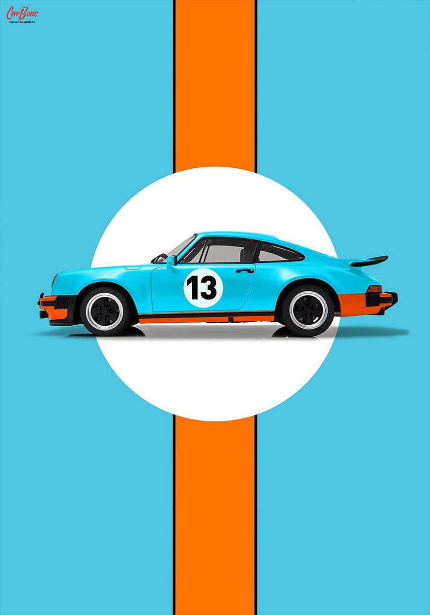 Porsche 911 930 golfo por jocoborg, azul porsche 911 iphone clássico Papel de parede de celular HD