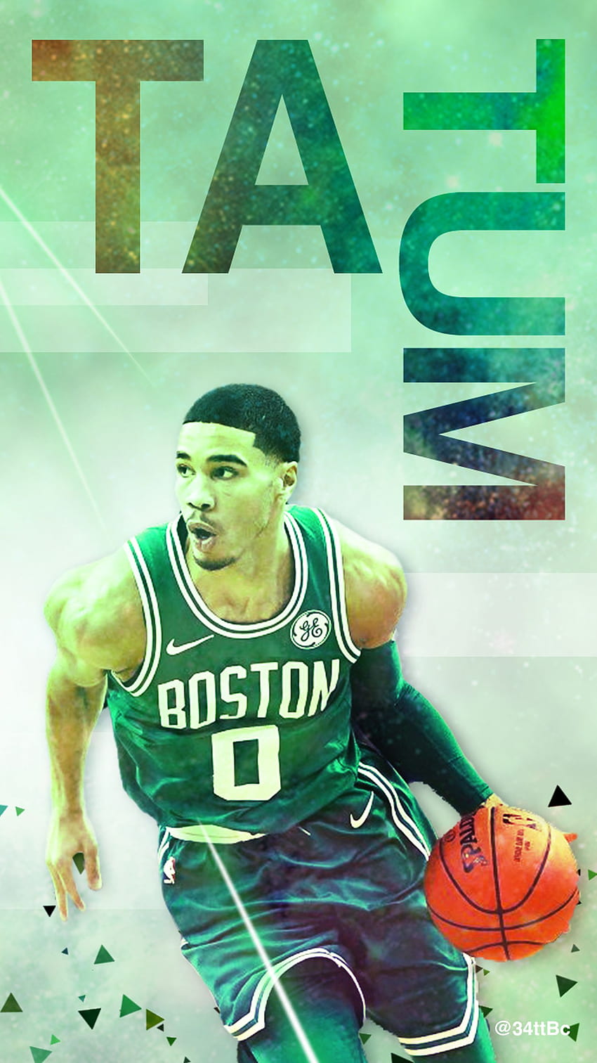 Made a neon Jayson Tatum wallpaper, let me know how you feel :  r/bostonceltics