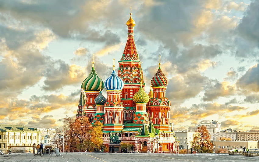 Kreml moskiewski Popularna atrakcja turystyczna w Rosji Tapeta HD