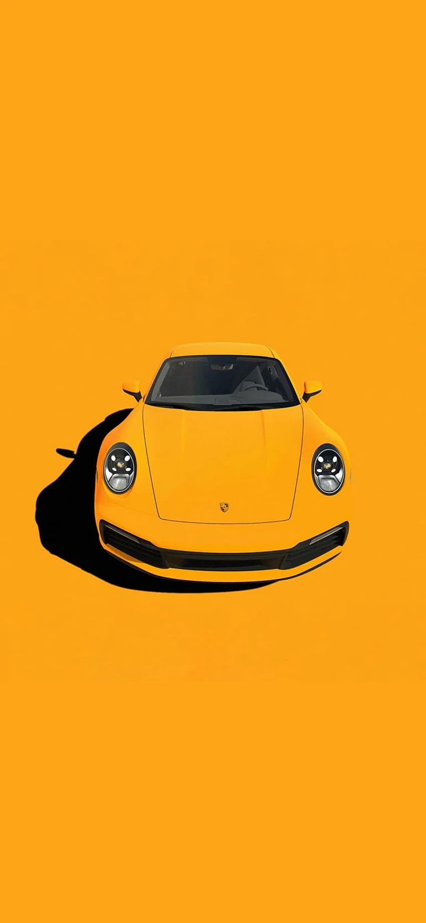 iPhone용 Porsche 911 Yellow, 포르쉐 아이폰 HD 전화 배경 화면