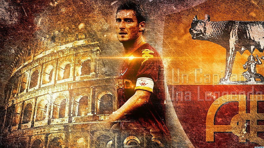 Francesco Totti Flares Legend Burn : and mobile HD wallpaper