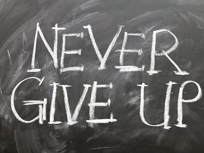 Never Give Up, never ever give up HD wallpaper