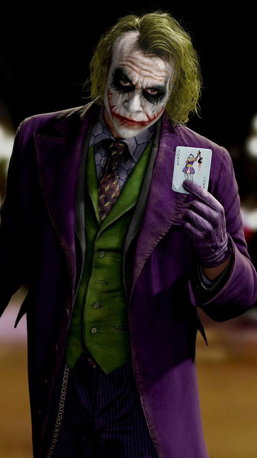 Joker Heath Ledger, kızgın şakacı HD telefon duvar kağıdı