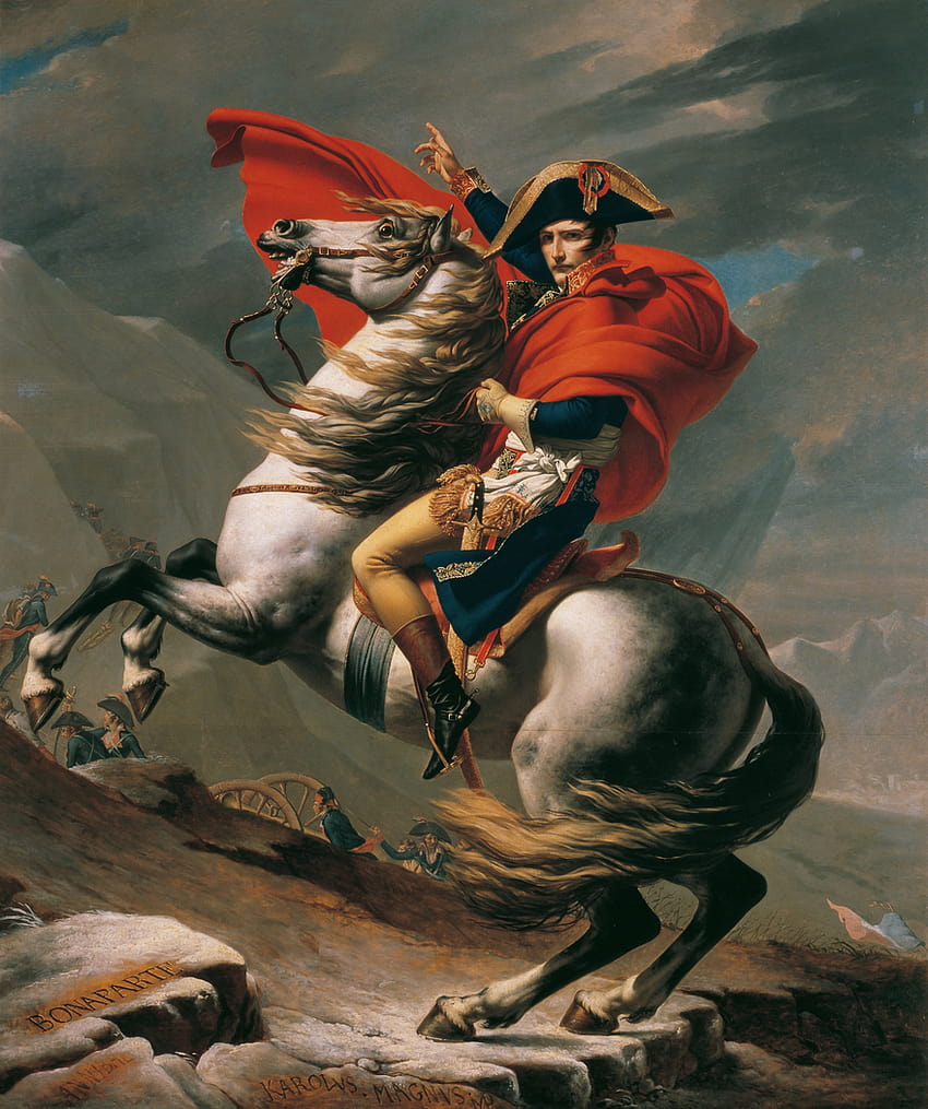 Napoléon franchissant les Alpes, napoléon bonaparte Fond d'écran de téléphone HD