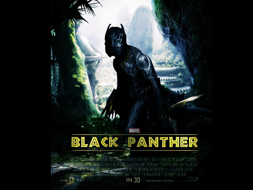 Marvel Kara Panter 2017 Film Posteri, kara panter logosu HD duvar kağıdı
