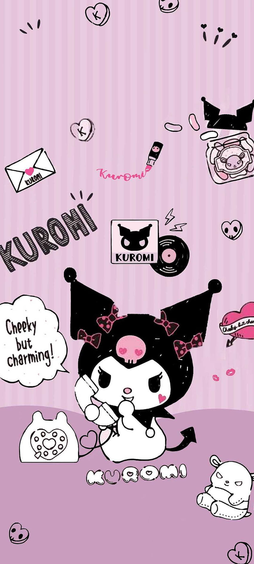 Olá gatinha kuromi Papel de parede de celular HD