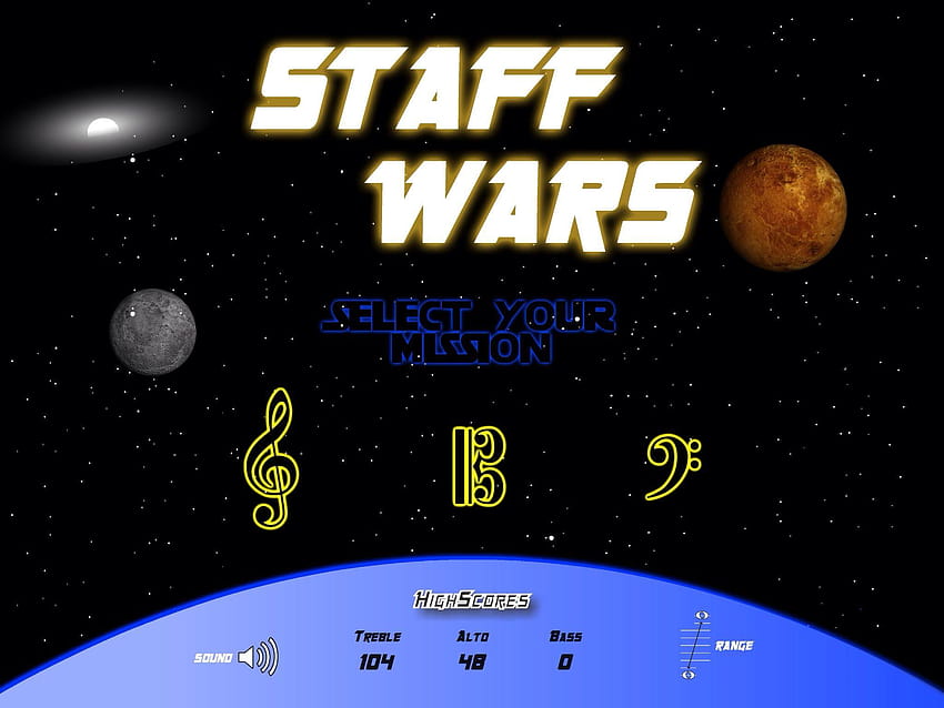 Staff Wars Available on iPad!, cool treble clef HD wallpaper