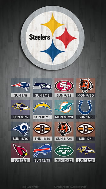 2019 Pittsburgh Steelers Schedule: Downloadable Wallpaper