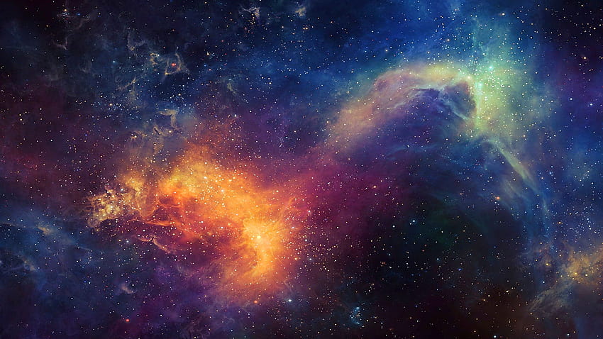 宇宙銀河、コンピューター、宇宙空間 高画質の壁紙
