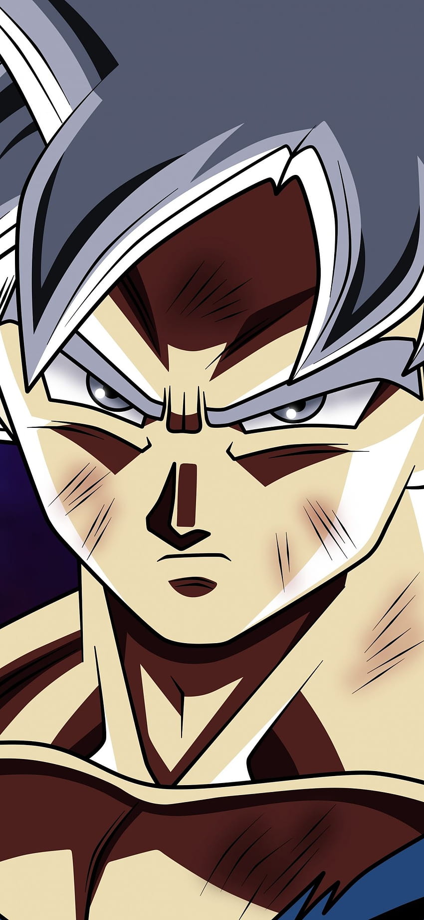 1125x2436 goku, dragon ball super, white hair, anime boy, iphone x ...