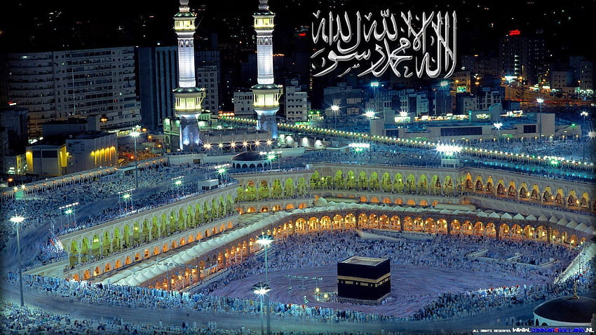 Mekka Madina 1366x768 Gruppe HD-Hintergrundbild