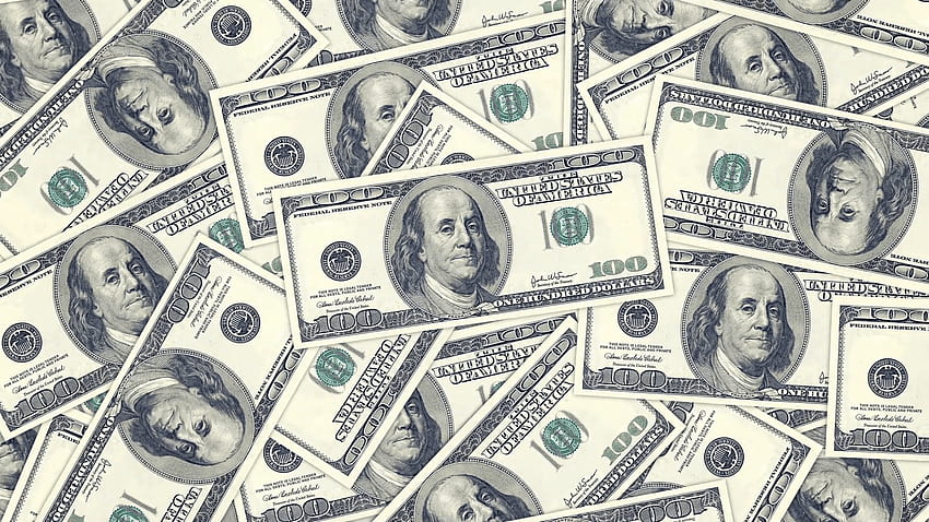 Hundred dollar bills as background. Money pile, financial theme, money background HD wallpaper