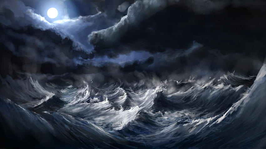 Storm Sea Live for Android, rainstorm HD wallpaper