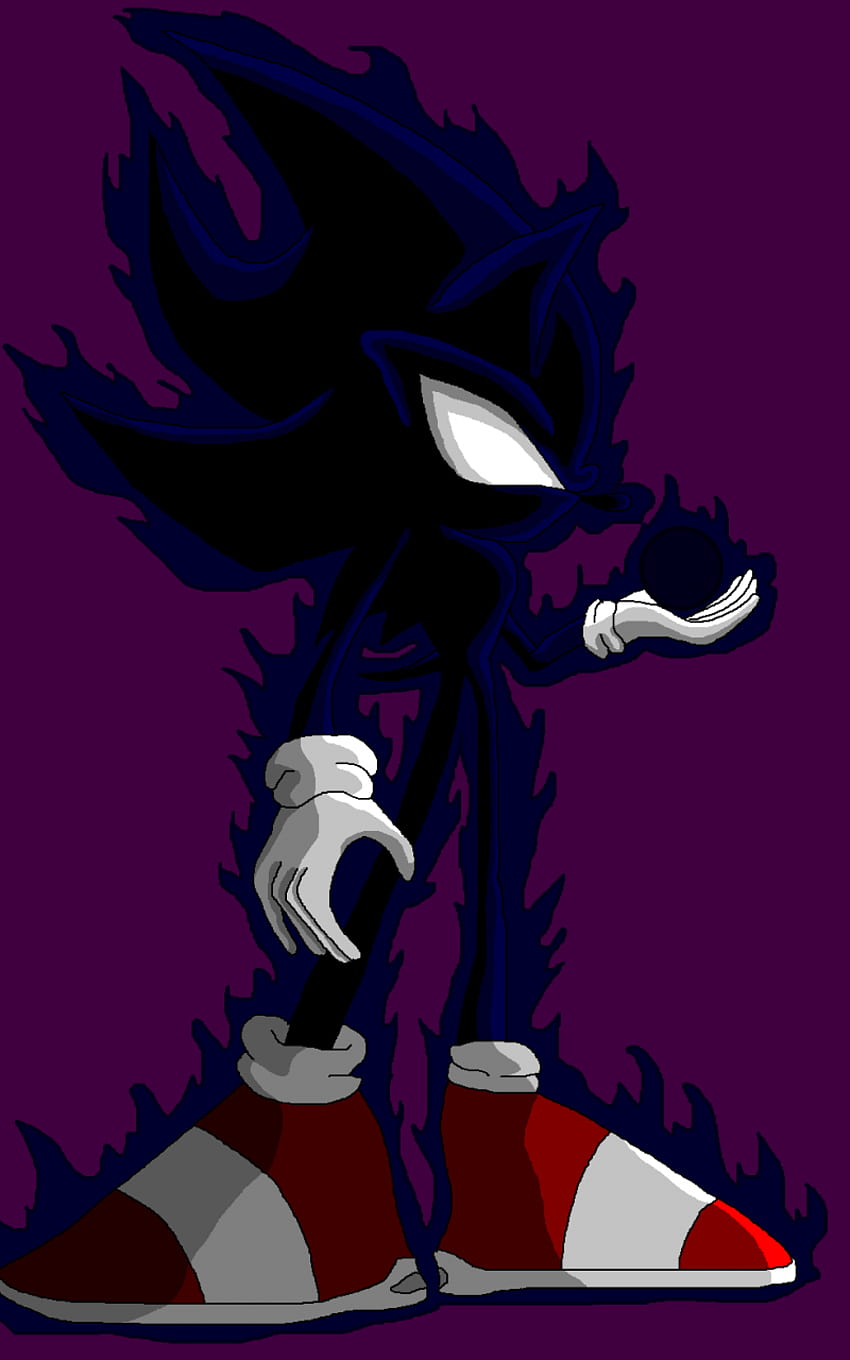 Dark Super Sonic by foxmaster55 [1220x1568] for your, sonic dark mobile ...