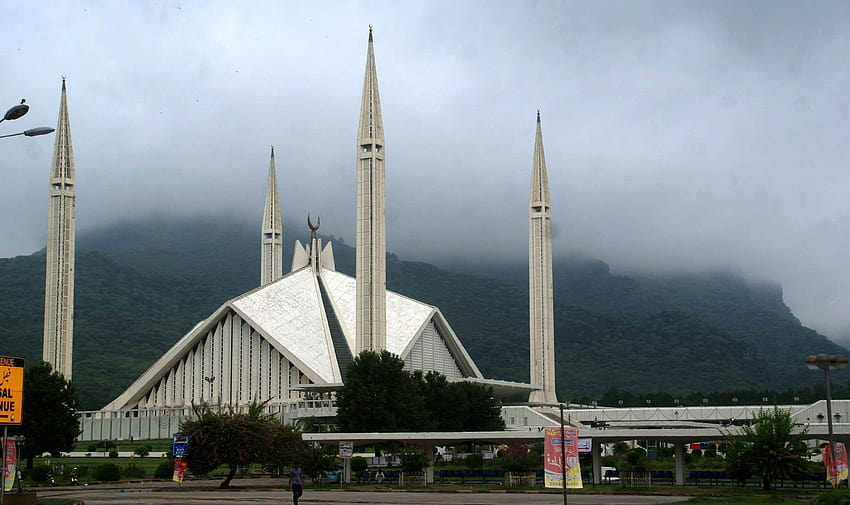 Mezquita Faisal, Islamabad, Pakistán. La segunda capital más bella del mundo fondo de pantalla