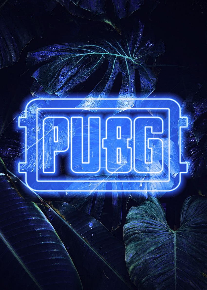 PUBG Neon Gaming Poster Print, pubg blue HD phone wallpaper