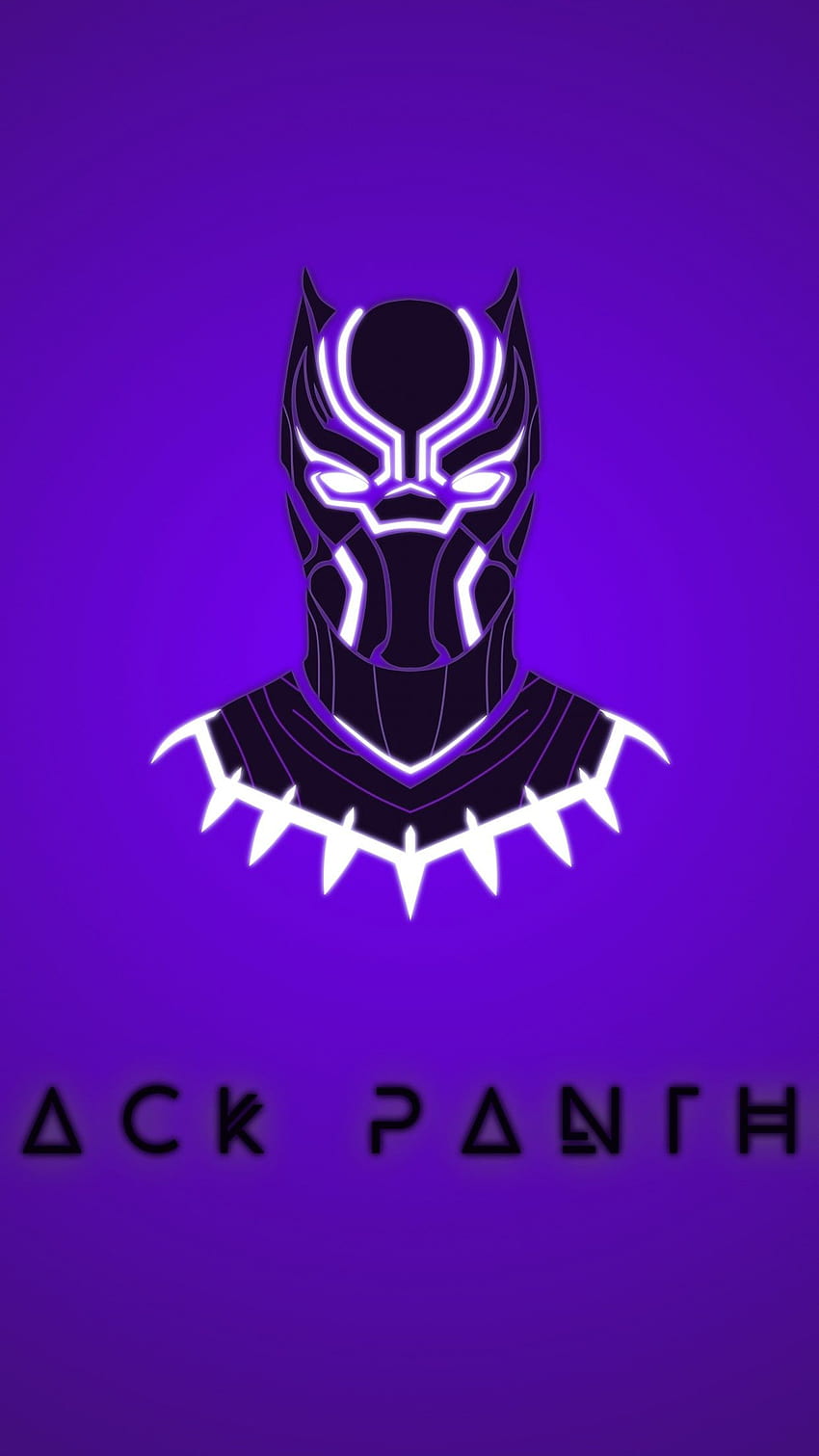 Black Panther , Minimal art, Marvel Superheroes, Purple background, , Graphics CGI HD phone wallpaper