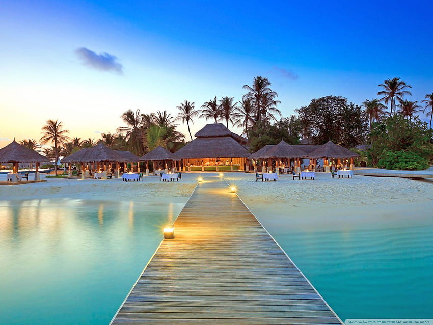 Maldive Islands Resort : : High, plage HD wallpaper