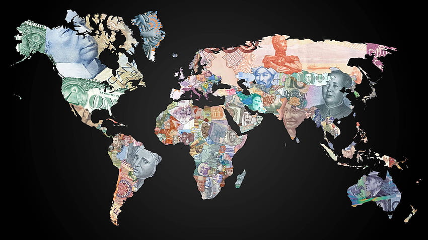 Mata Uang Peta Dunia WQ 1440P Wallpaper HD