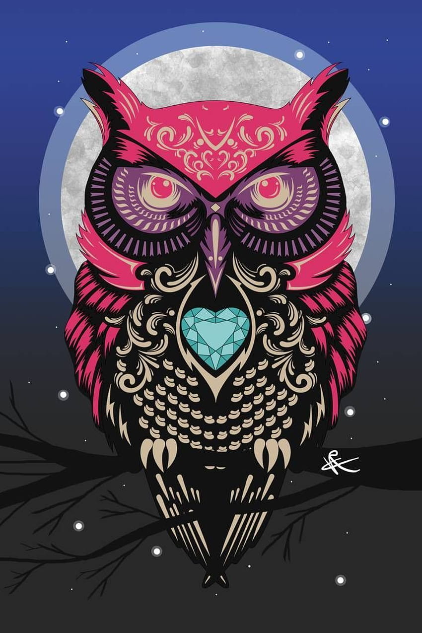 Owl by Vicblaesigns, 일루미나티 올빼미 HD 전화 배경 화면