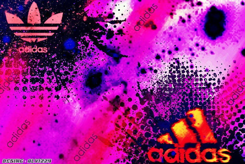 на Розов Adidas, лилав Adidas HD тапет