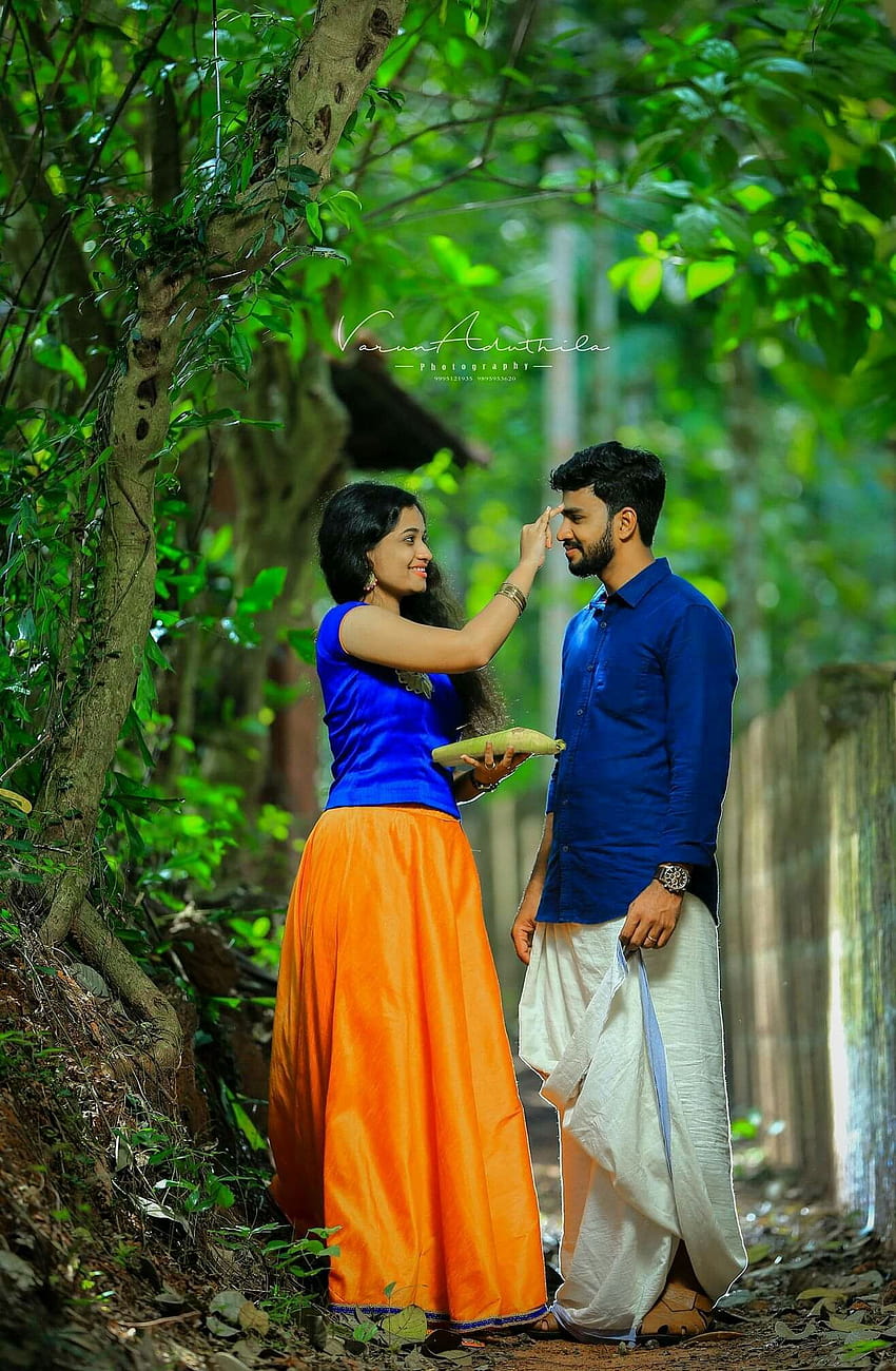 Romantisches Kerala, Kerala-Paar HD-Handy-Hintergrundbild