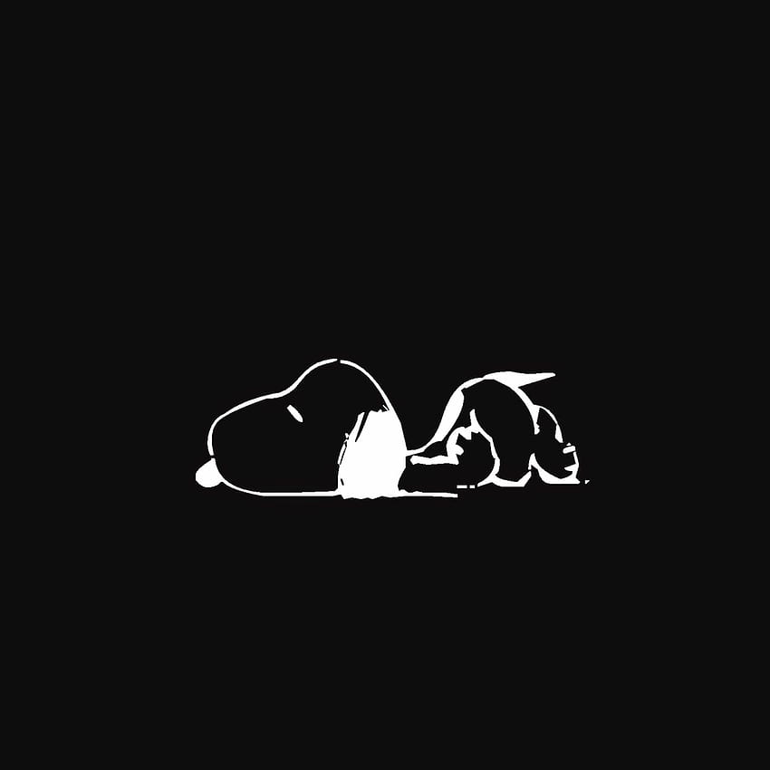 Snoopy black HD phone wallpaper | Pxfuel