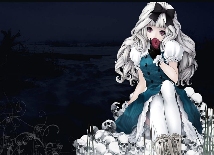 Creepy Anime Resolution, gothic anime HD wallpaper
