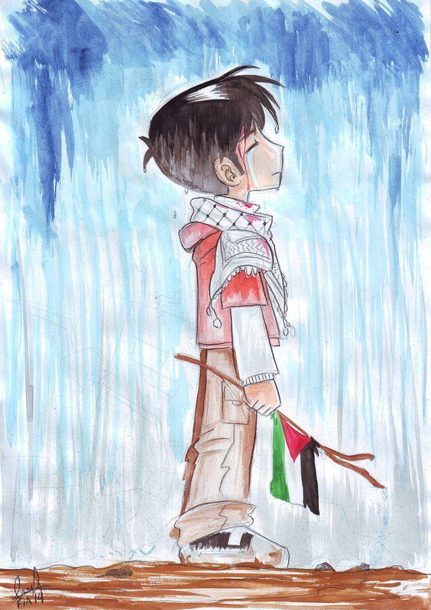 En La Lluvia Yo Testigo, bendera palestina fondo de pantalla del teléfono