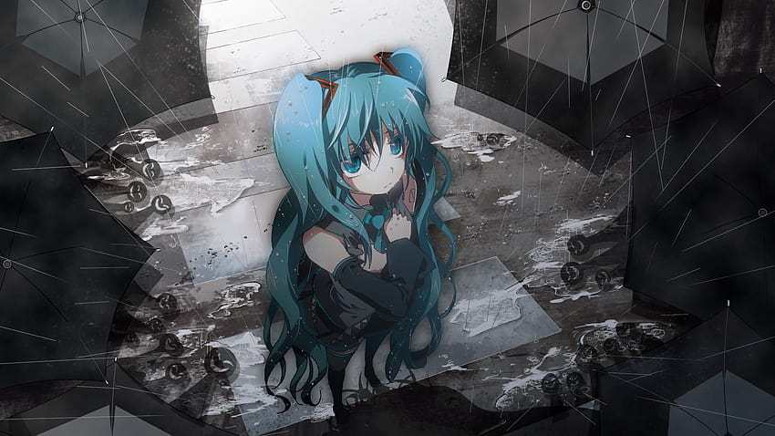 w/, anime solitário escuro papel de parede HD