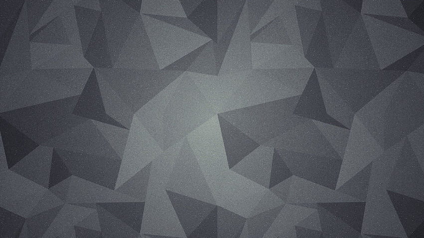 灰色の多角形、灰色の抽象 高画質の壁紙