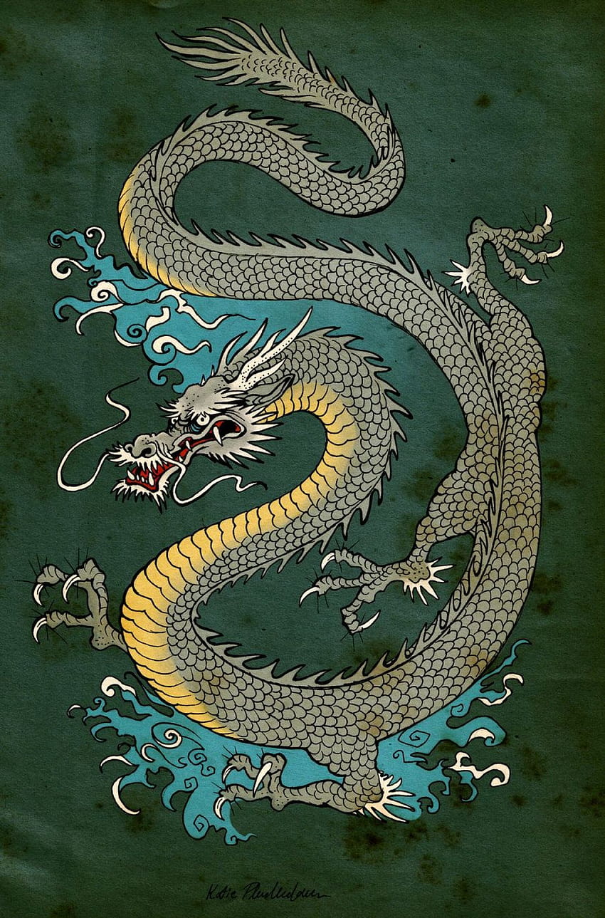 1 Dragon, japanese dragon iphone HD phone wallpaper