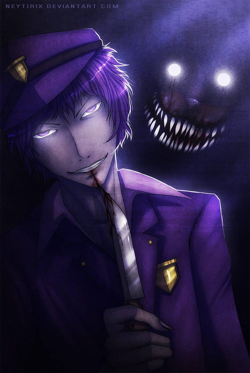 Purple Guy, fnaf anime HD phone wallpaper