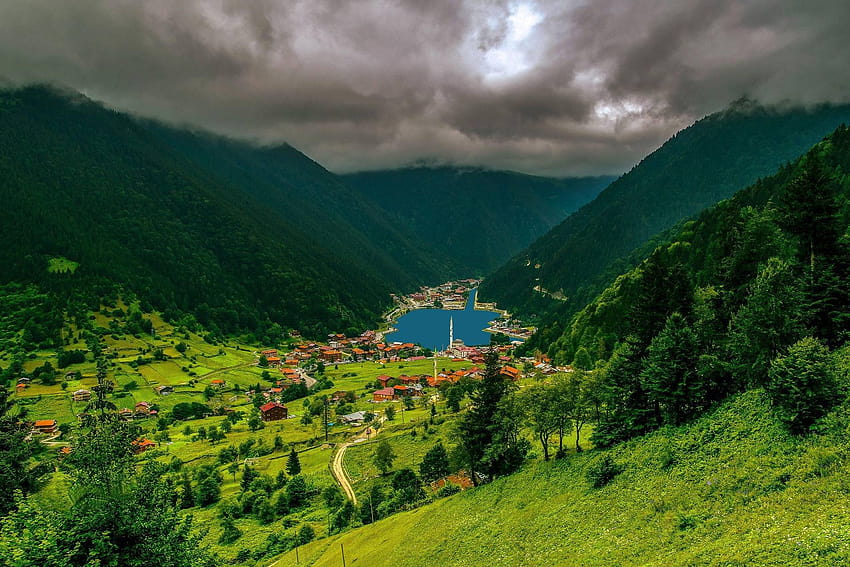 karagol, Artvin, Mountain, Lake, Landscape, Turkey, Nature, beauty at the lake HD wallpaper