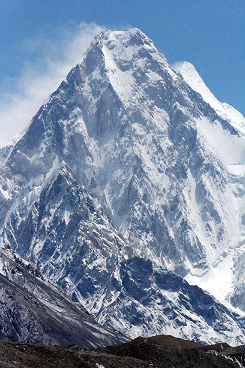 K2, la seconda montagna più alta del mondo a 28.251 piedi nella scalata della montagna più alta Sfondo del telefono HD