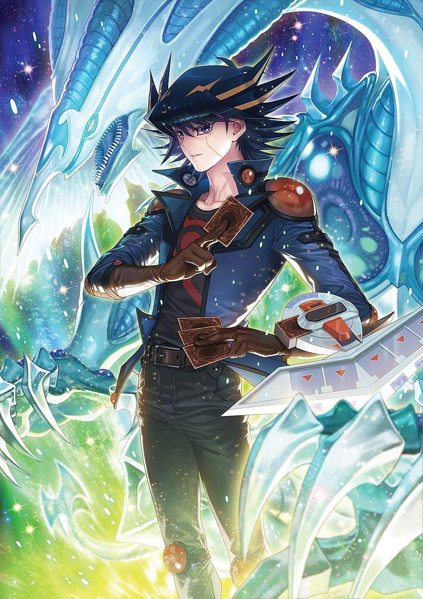 yusei fudo with stardust dragon. i love the series and the, yugioh stardust dragon HD phone wallpaper