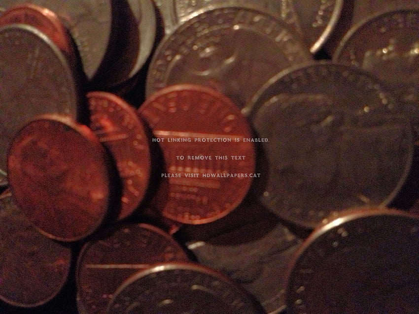 私のお金をください！ クォーター コイン 10 セント硬貨を変更します。 高画質の壁紙