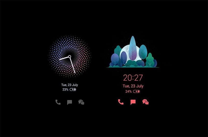 MIUI gets new clock designs for ambient displays on Xiaomi smartphones HD wallpaper