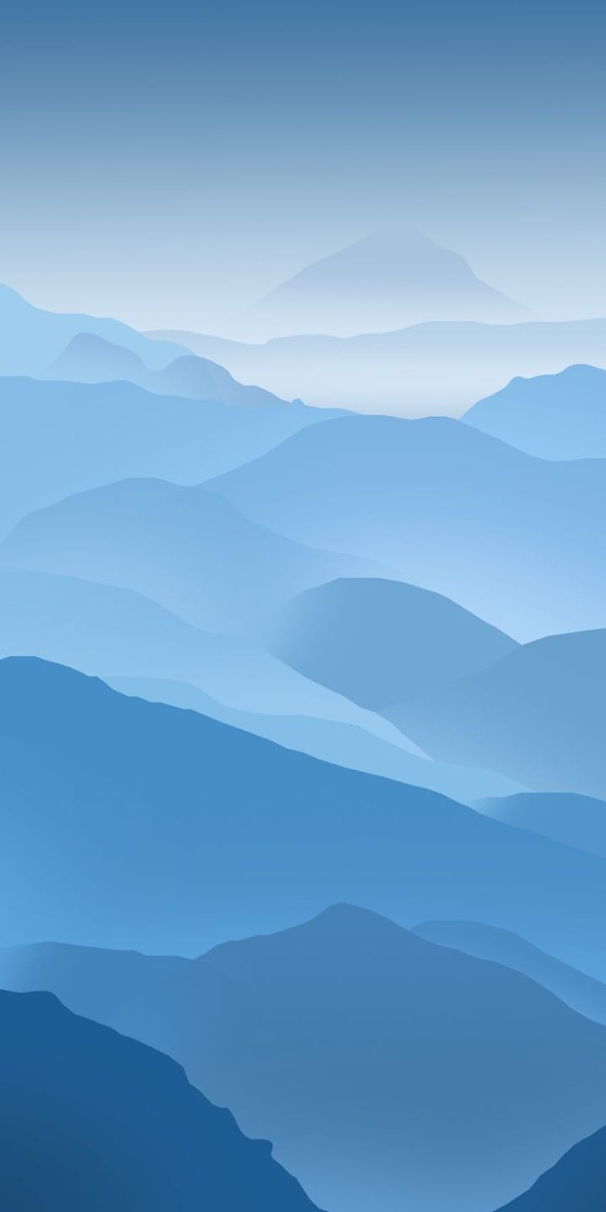 Farther away ... the blue becomes grey, blue minimalist HD phone wallpaper