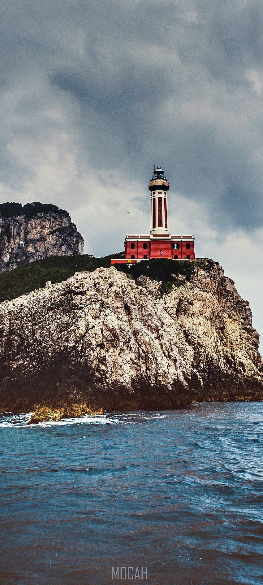 268064 lighthouse rock cliff and sea , OnePlus 7T , 1080x2400, rocky cliff lighthouse HD phone wallpaper