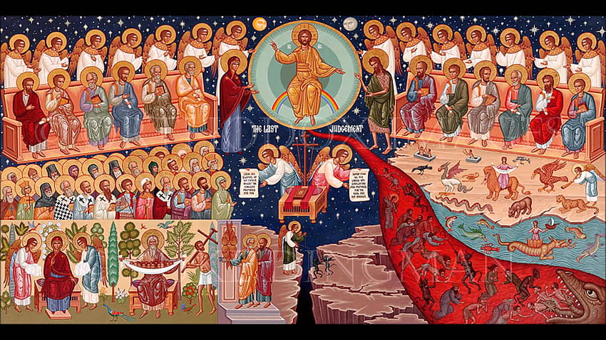 El icono del juicio final - Revista de artes ortodoxas, iconos ortodoxos fondo de pantalla