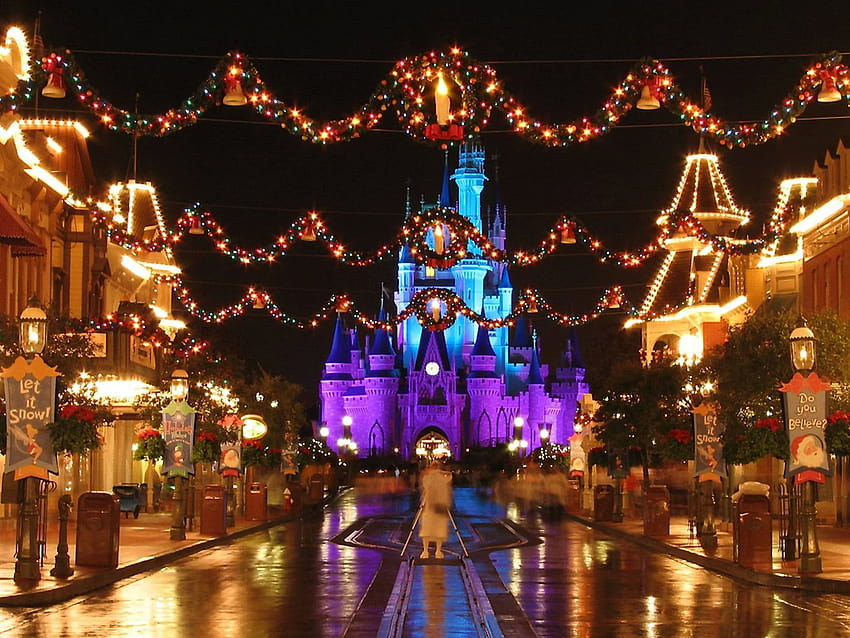 Disney World Christmas, aesthetics disney christmas HD wallpaper | Pxfuel