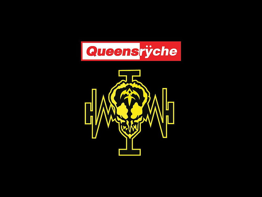Queensryche-Bandlogo und Rockbands HD-Hintergrundbild