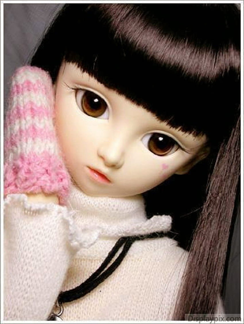 Unikalna 4U Urocza lalka Barbie Smutna Tapeta na telefon HD