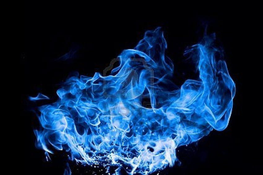 4 Blue Fire, blue fire logo HD wallpaper