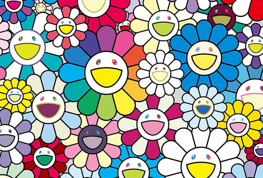 Flower Wailpaper Par Takashi Murakami, takashi murakami computer HD wallpaper