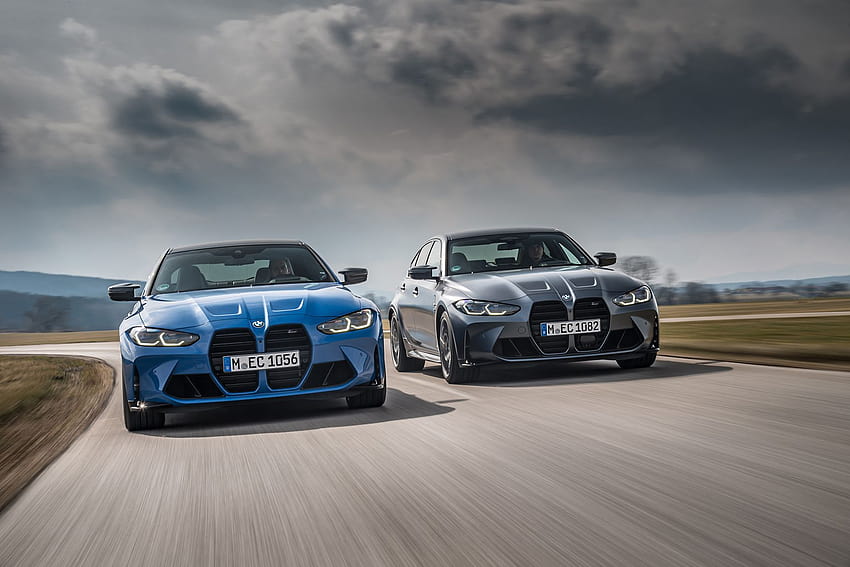 BMW M3 e M4 Competition xDrive 2022 revelados, bmw m4 2022 papel de parede HD