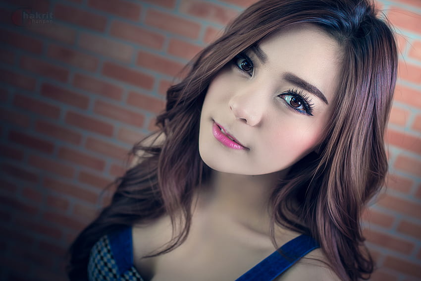 fille femme asiatique oriental visage portrait modèle thaïlandais, modèles thaïlandais Fond d'écran HD
