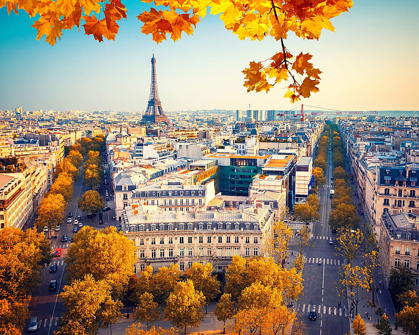 Autumn City, autumn town HD wallpaper | Pxfuel